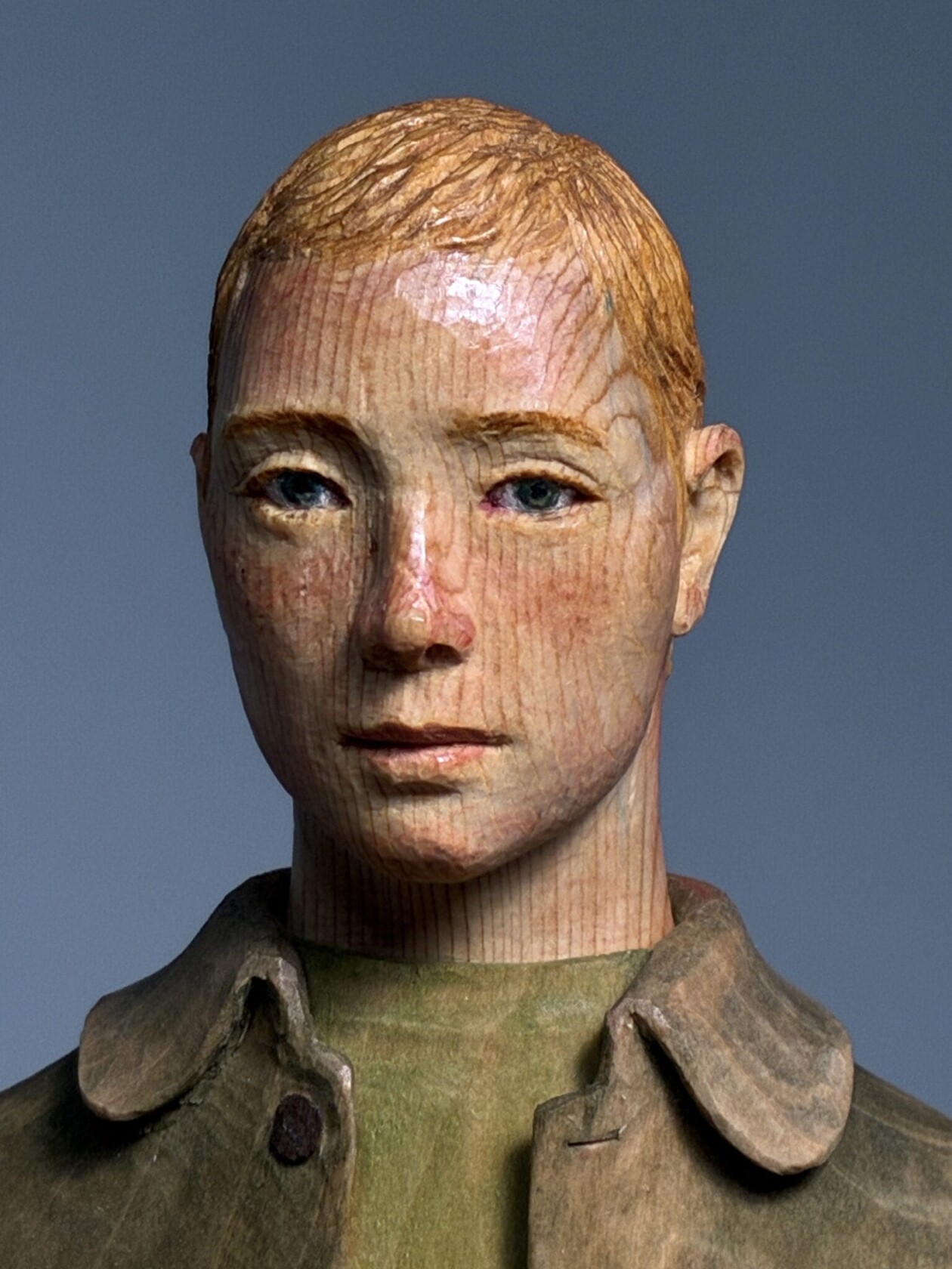 Shinsuke Inoue's Carved Wood Figurative Sculptures (2)