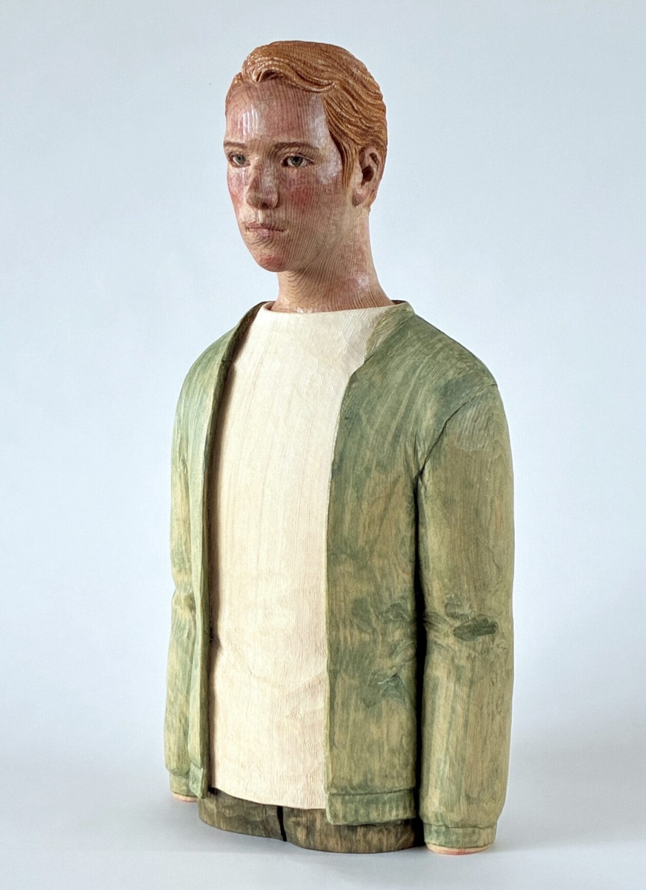Shinsuke Inoue's Carved Wood Figurative Sculptures (3)