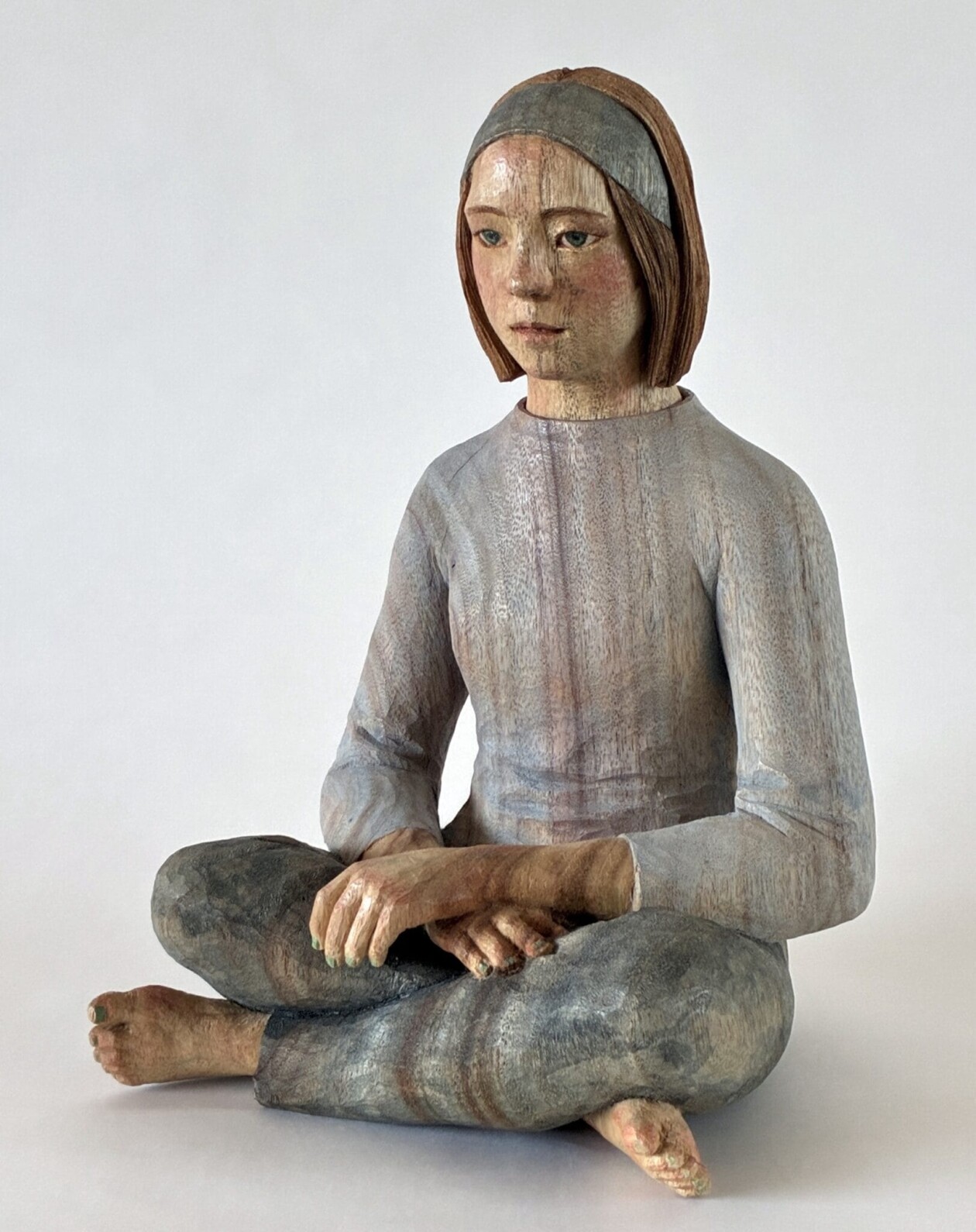Shinsuke Inoue's Carved Wood Figurative Sculptures (6)