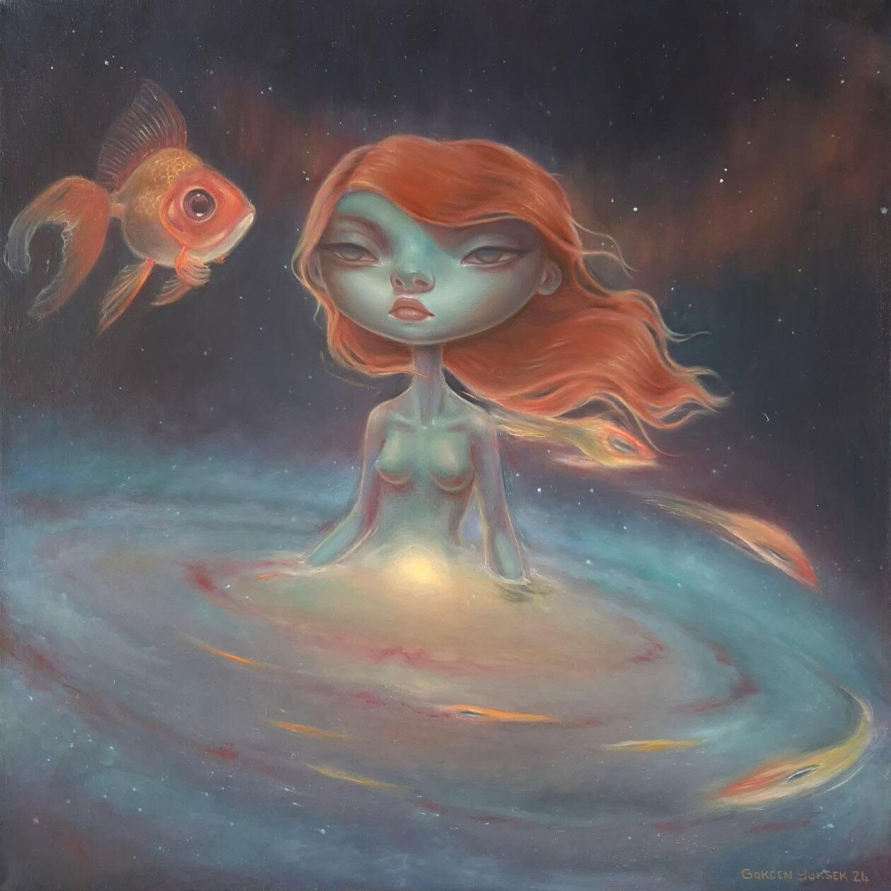 Gökçen Yüksel's Pop Surrealism Emotional Portraits (6)