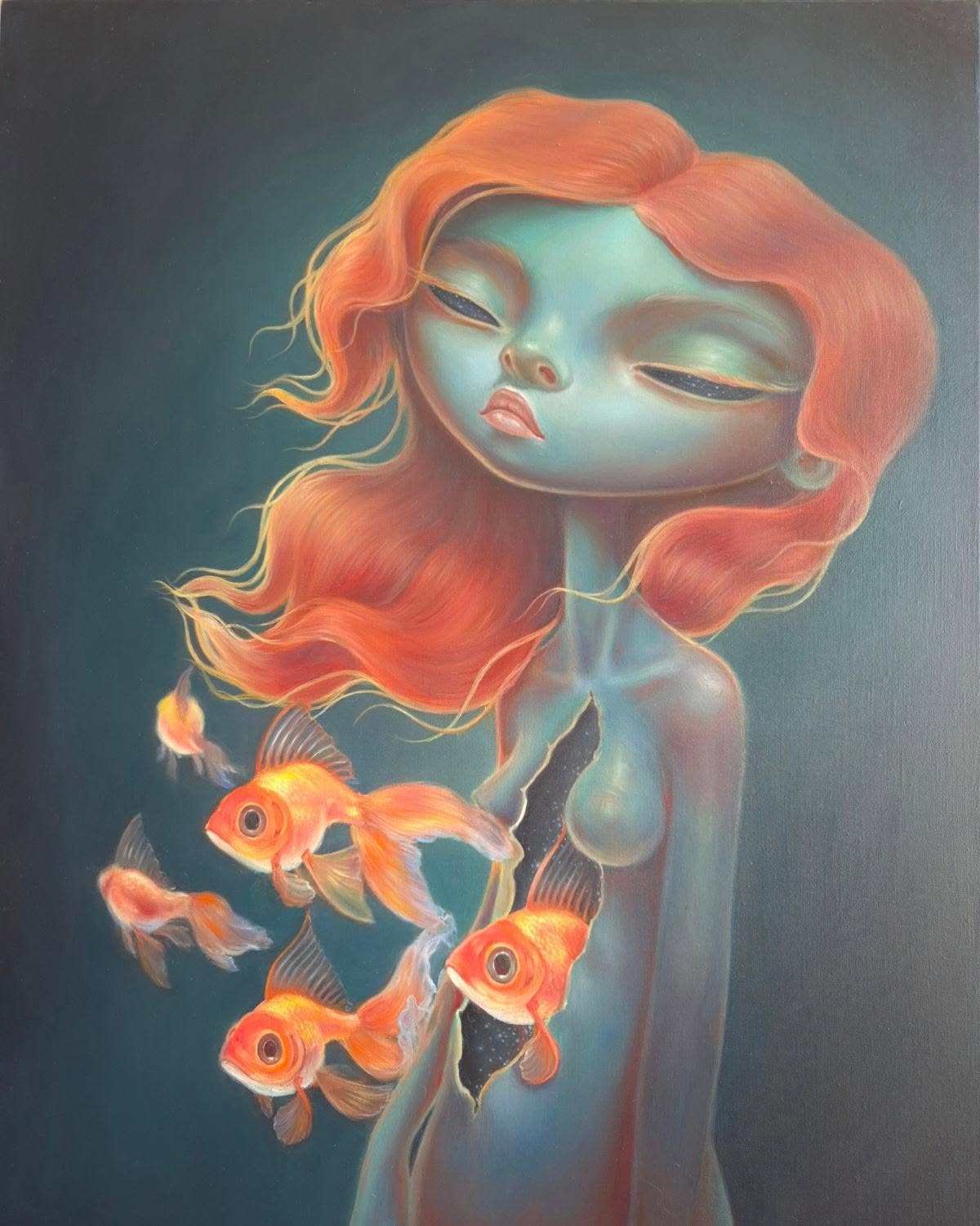 Gökçen Yüksel's Pop Surrealism Emotional Portraits (7)