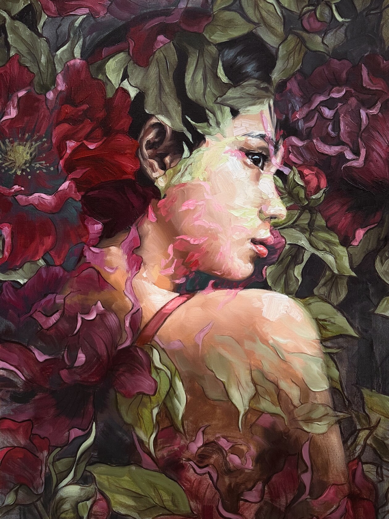 Jess Currier's Double Exposure Floral Female Portraits (7)