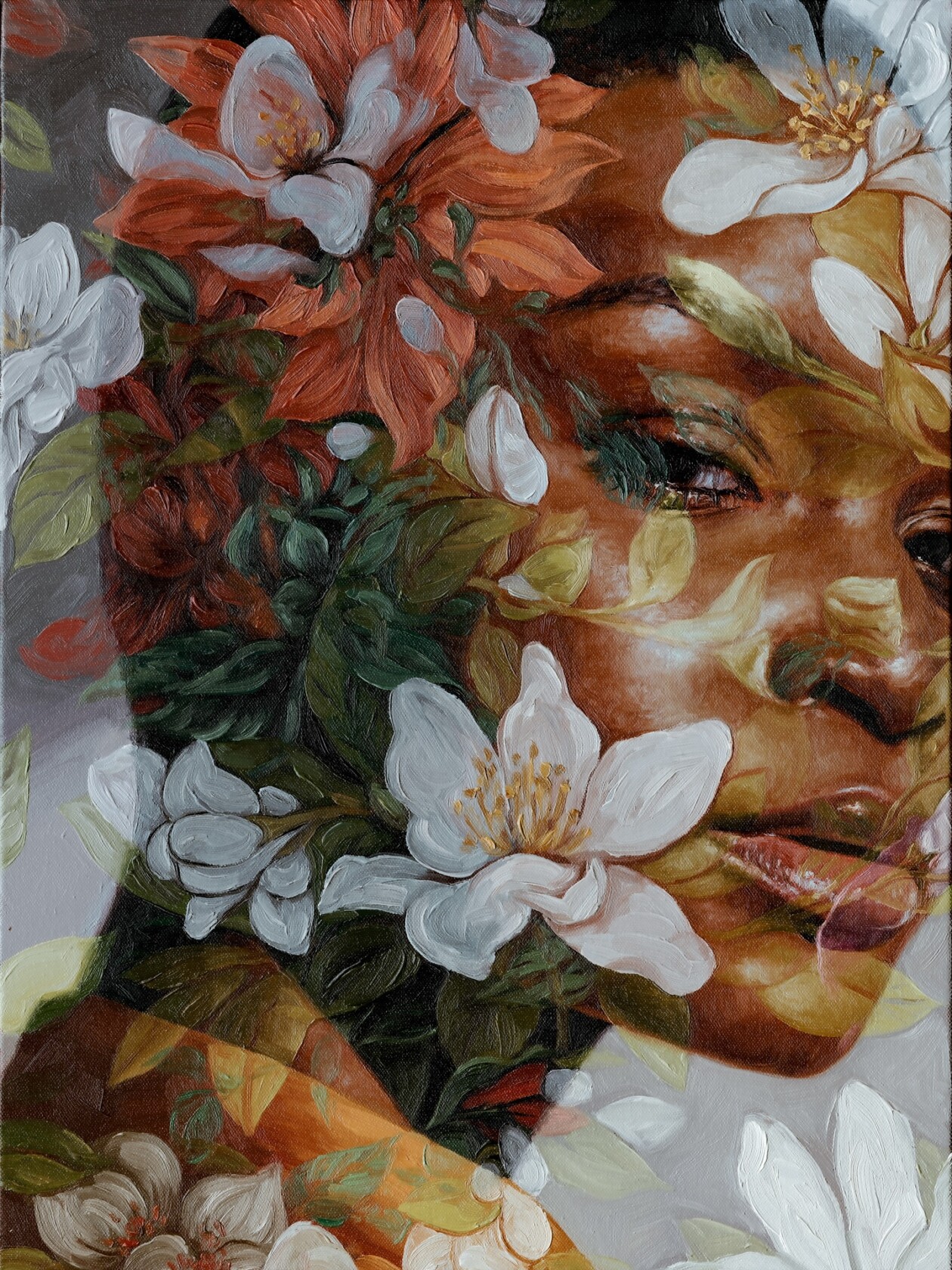 Jess Currier's Double Exposure Floral Female Portraits (8)