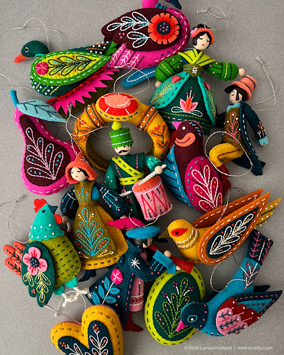 Larissa Holland's Folk Felt Ornaments (6)