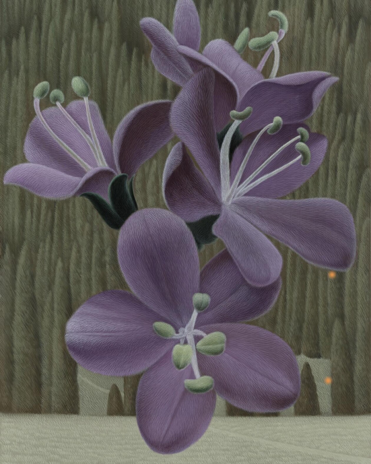 Lin Tianlu's Textured Surreal Paintings (11)