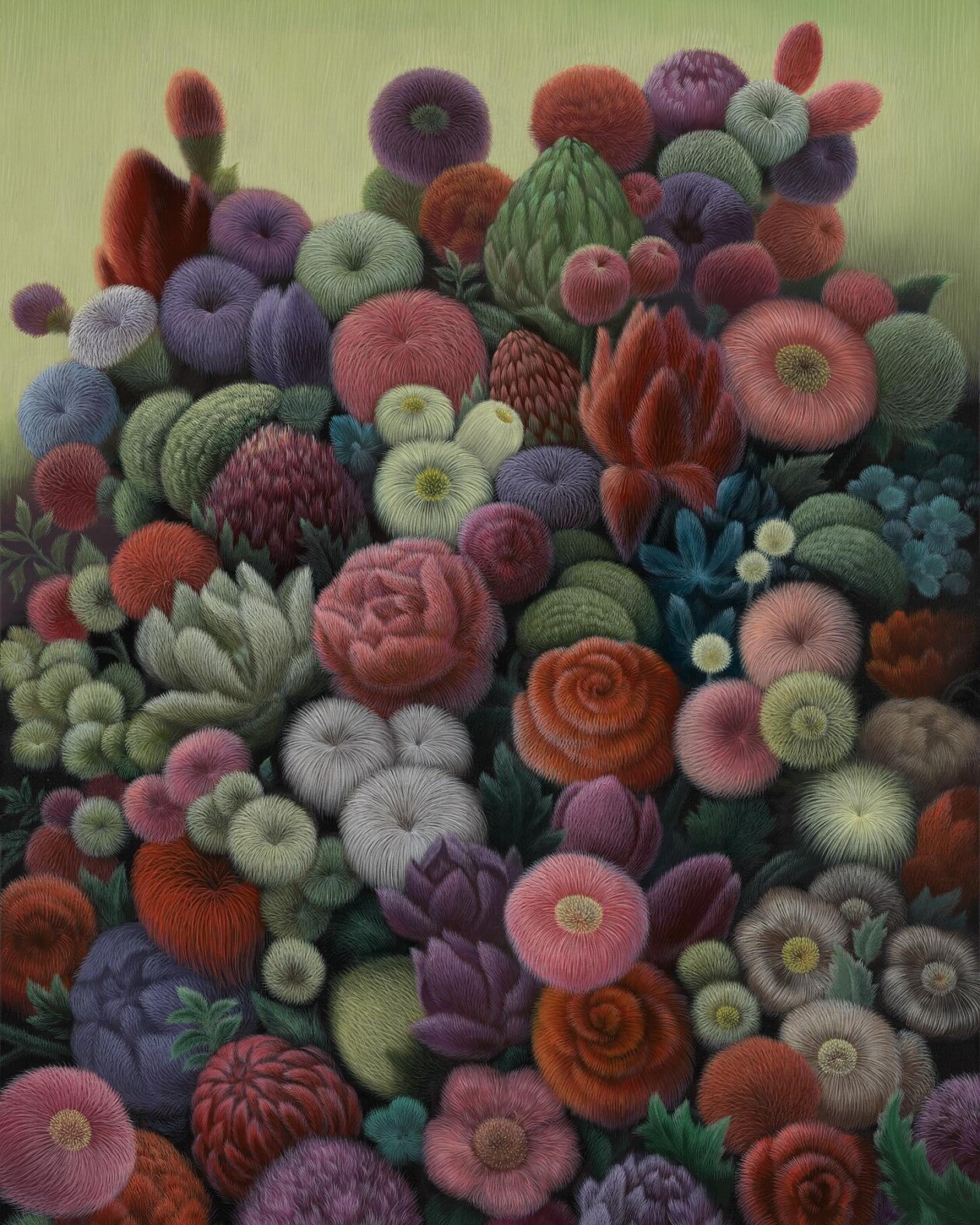 Lin Tianlu's Textured Surreal Paintings (12)