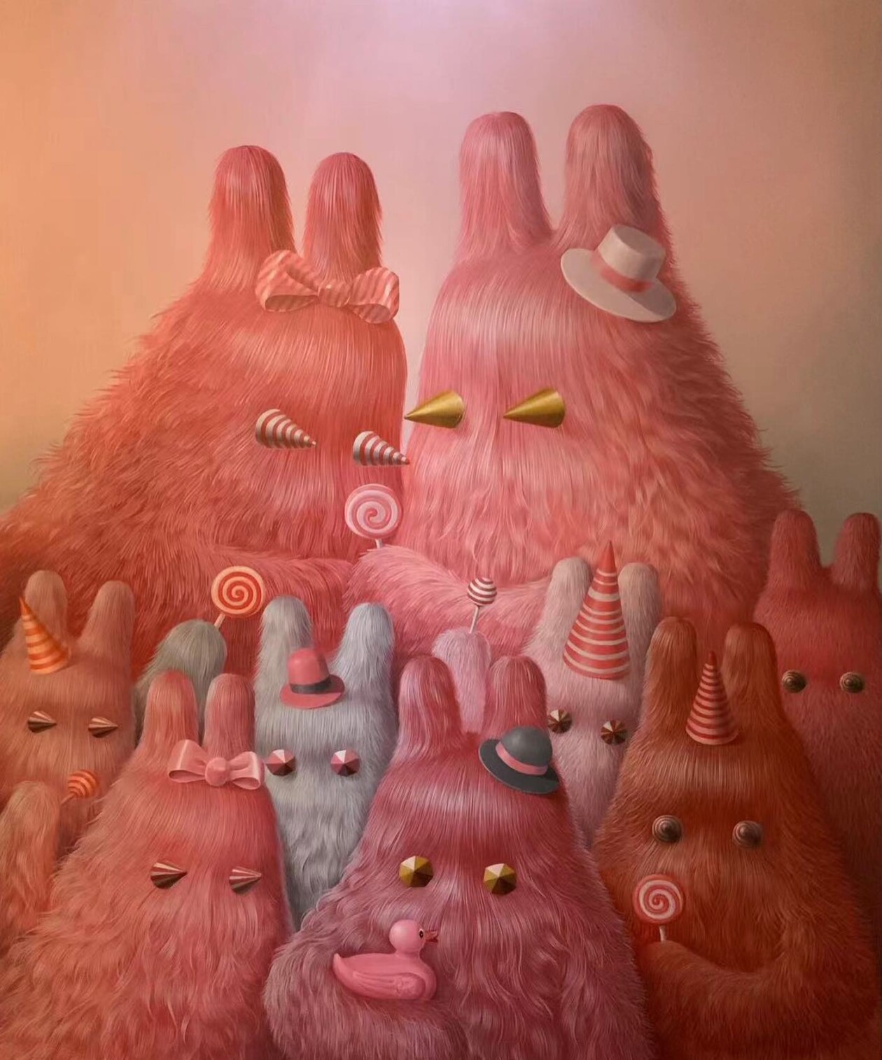 Lin Tianlu's Textured Surreal Paintings (3)