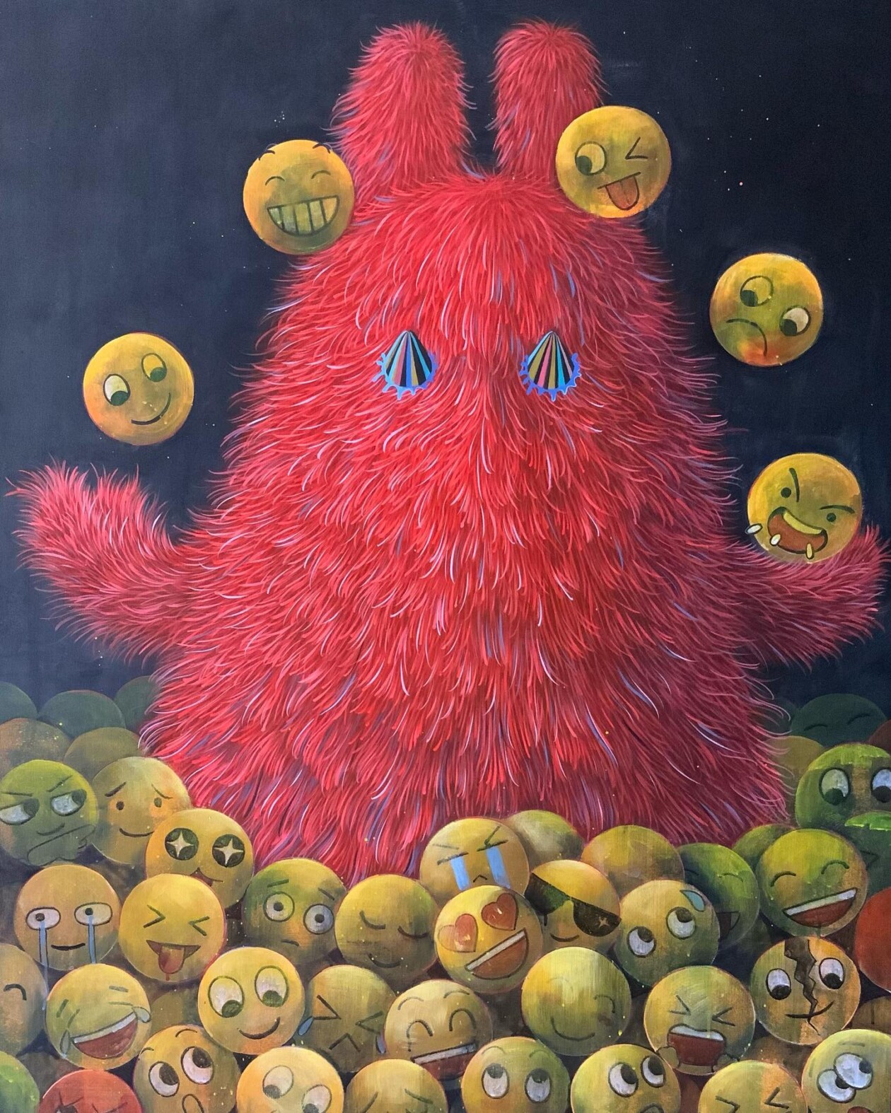 Lin Tianlu's Textured Surreal Paintings (4)