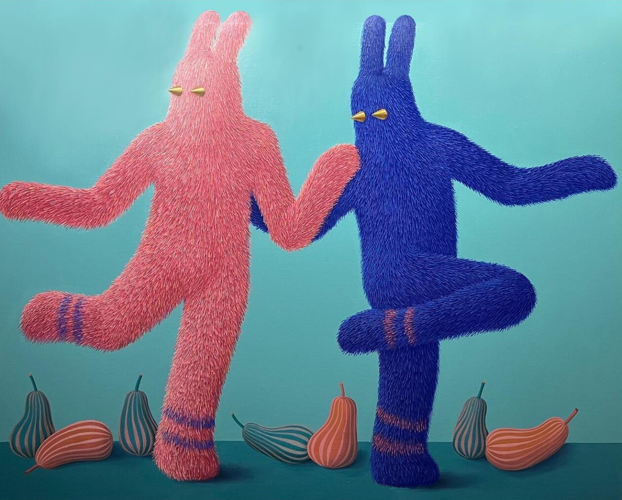 Lin Tianlu's Textured Surreal Paintings (7)