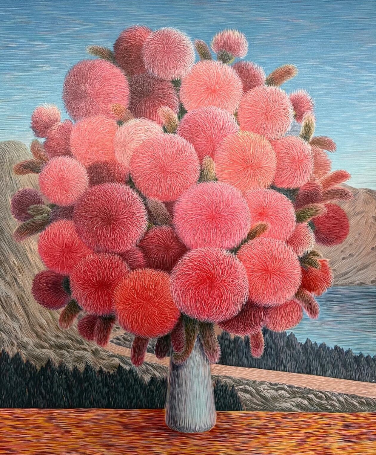 Lin Tianlu's Textured Surreal Paintings (9)