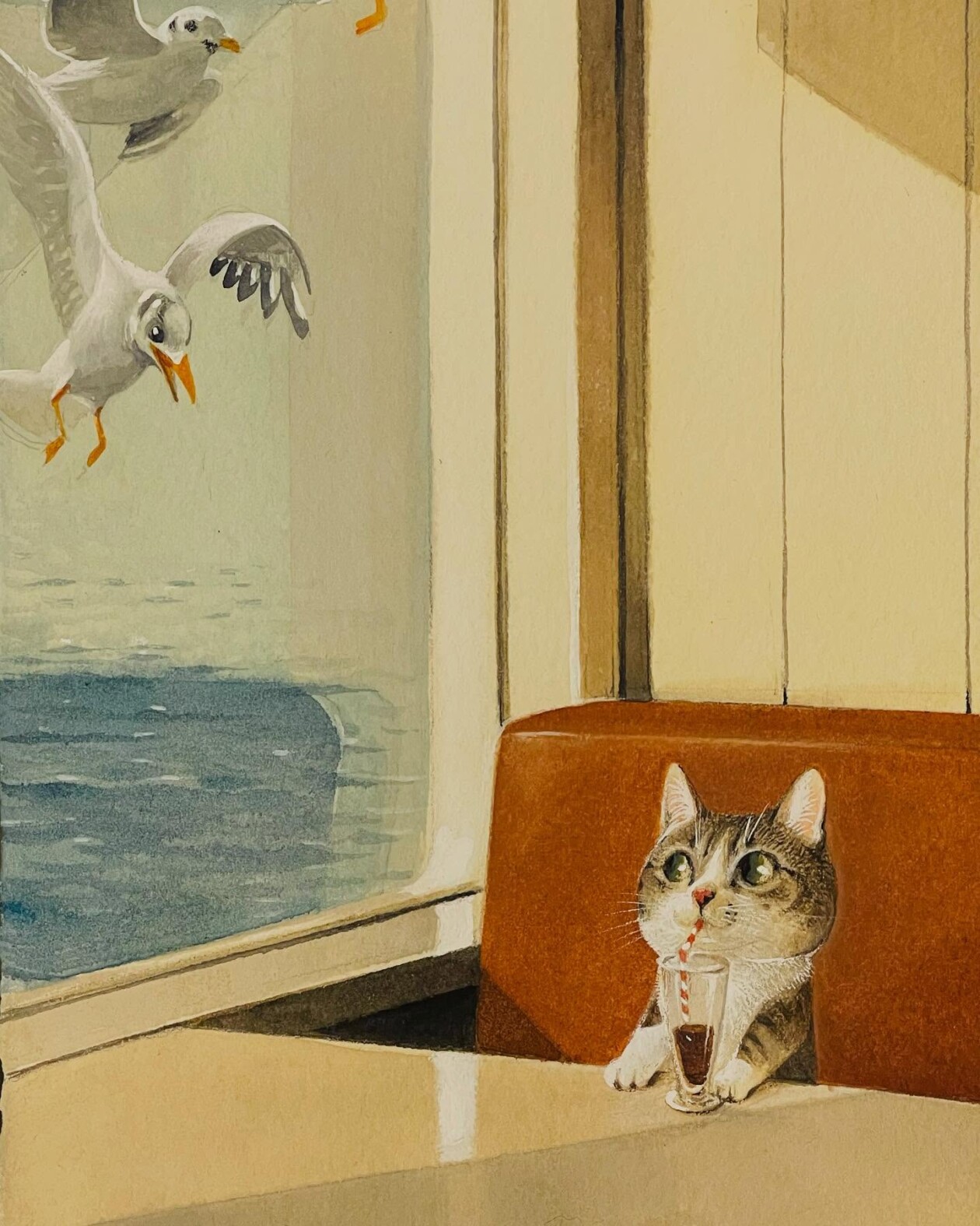 Ricky Wei's Anthropomorphic Cat Paintings (1)