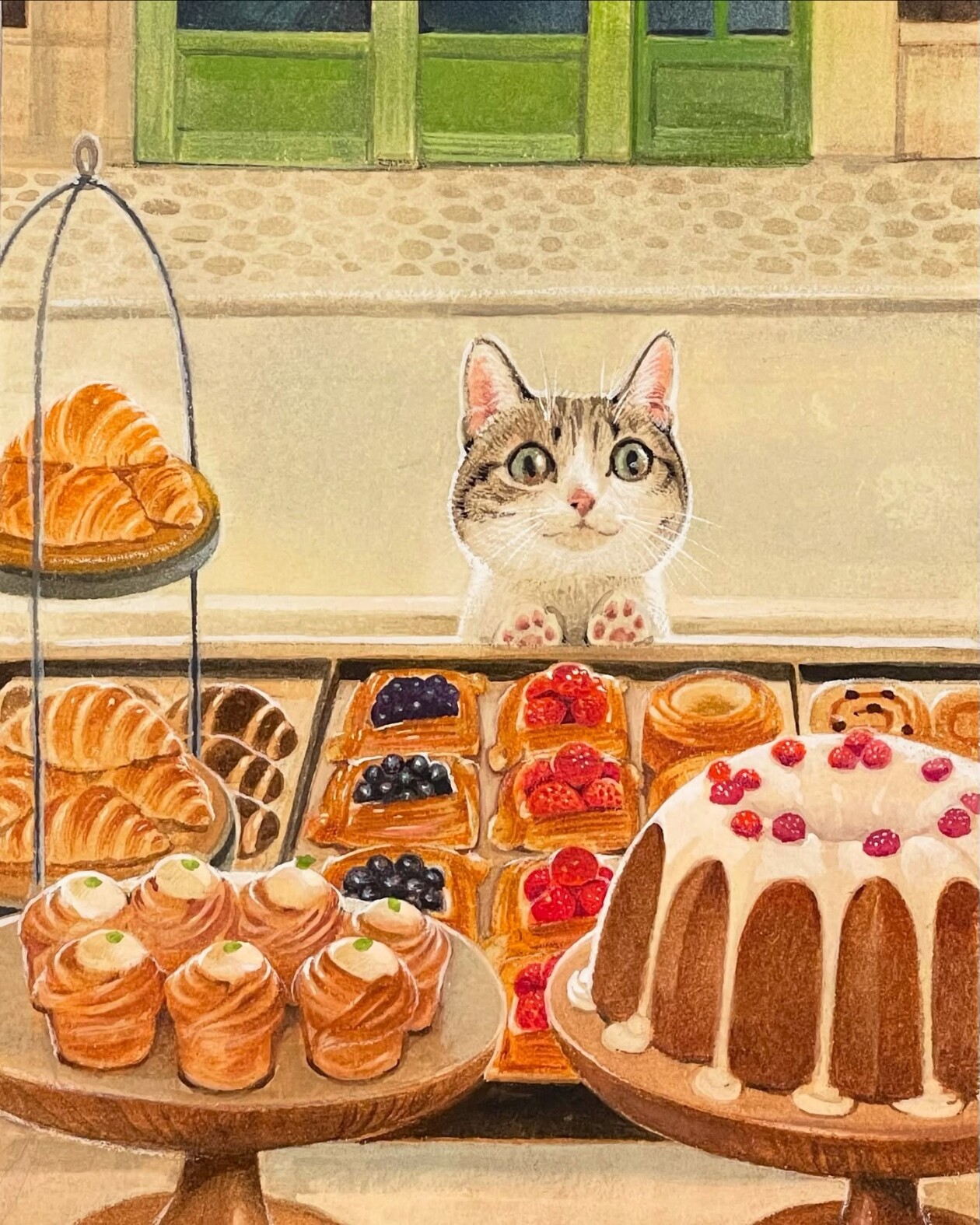 Ricky Wei's Anthropomorphic Cat Paintings (3)