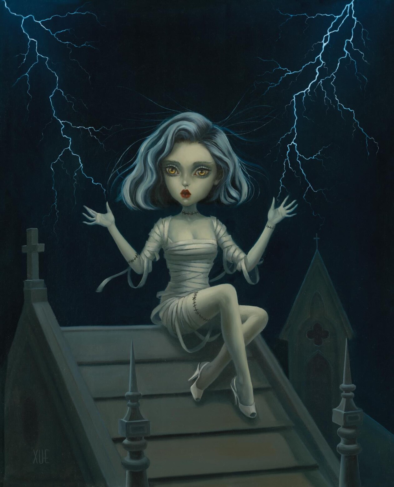 The Vintage Inspired Pop Surrealism Of Xue Wang (6)
