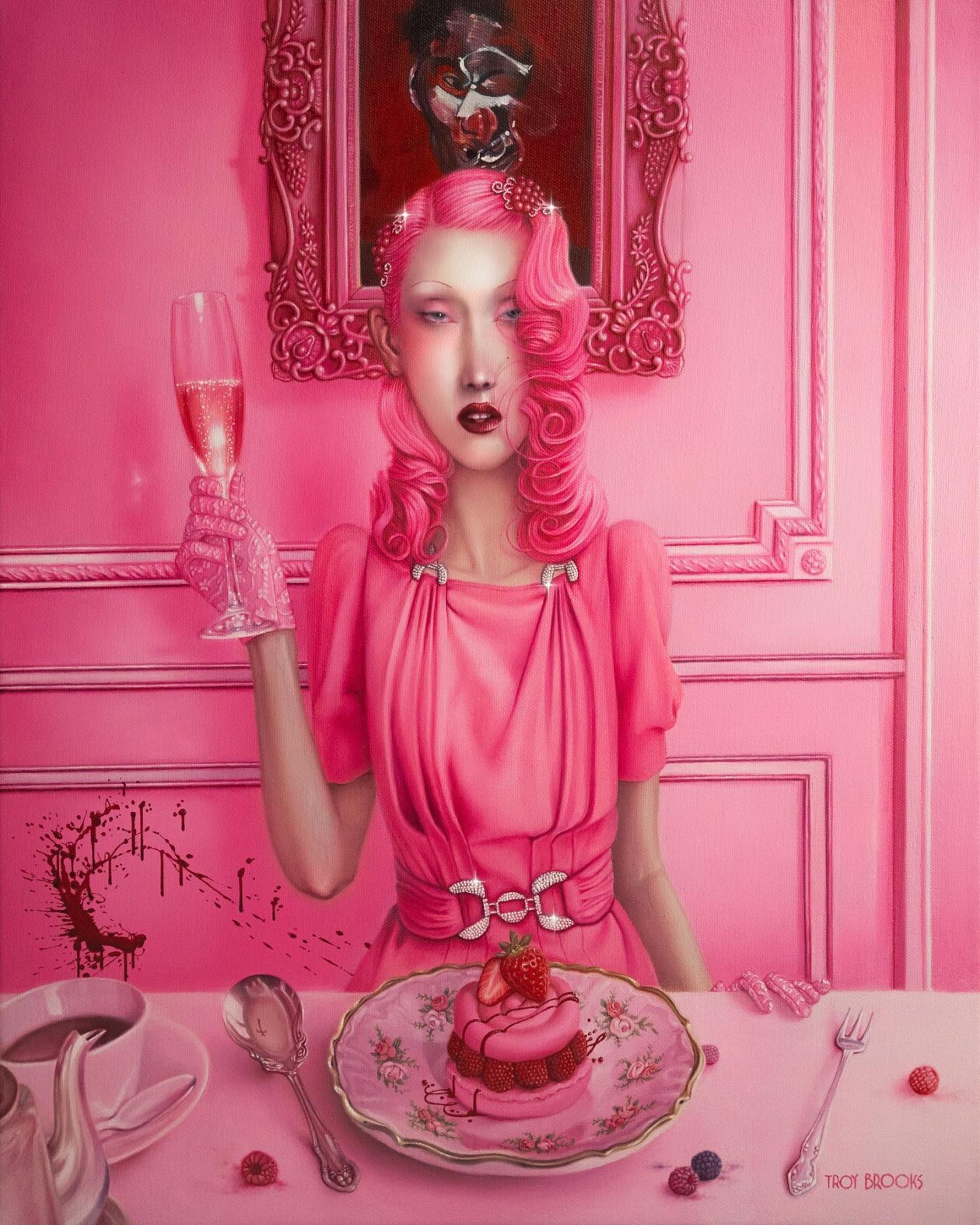 Troy Brooks's Elongated Female Portraits (1)