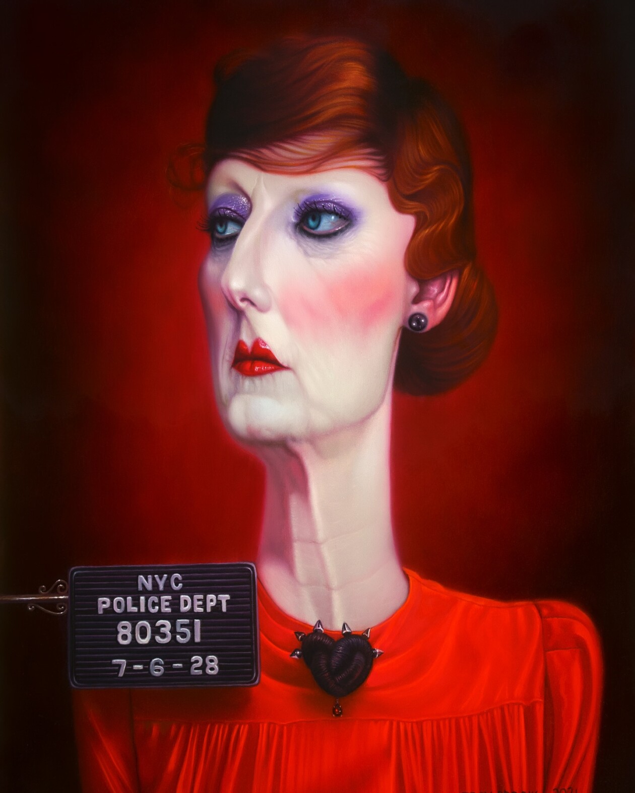 Troy Brooks's Elongated Female Portraits (10)