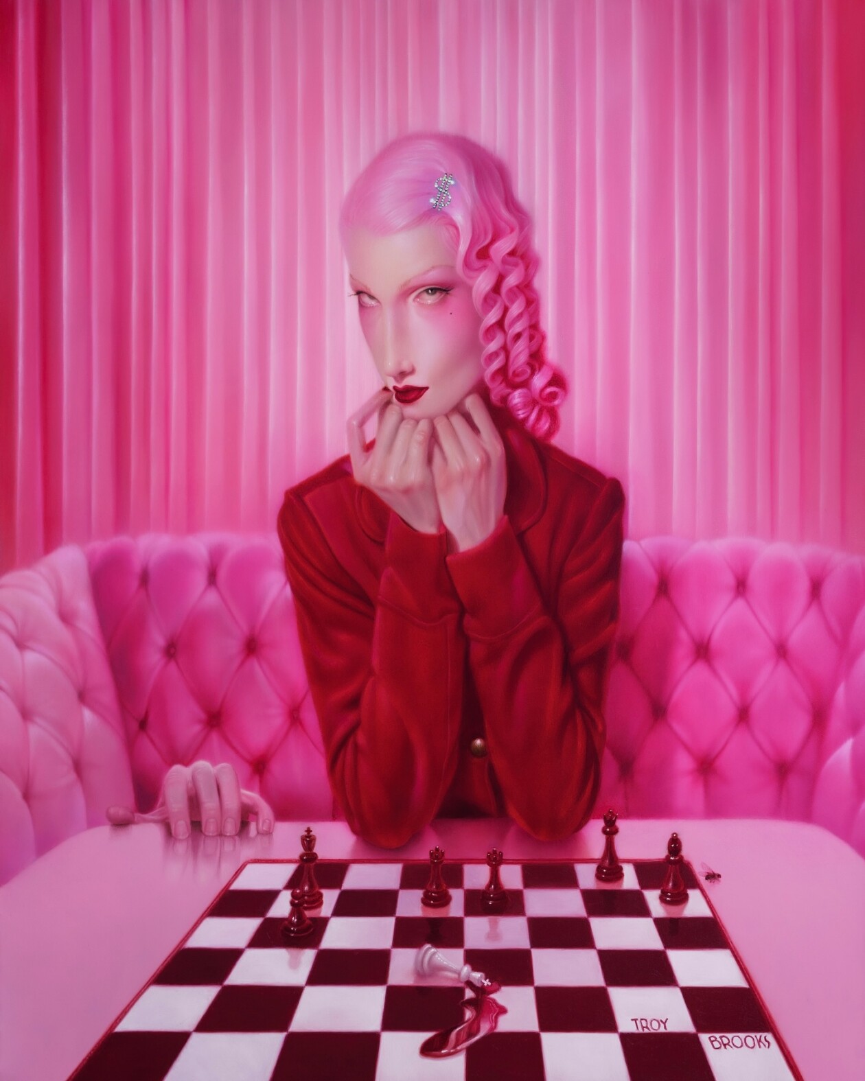 Troy Brooks's Elongated Female Portraits (12)