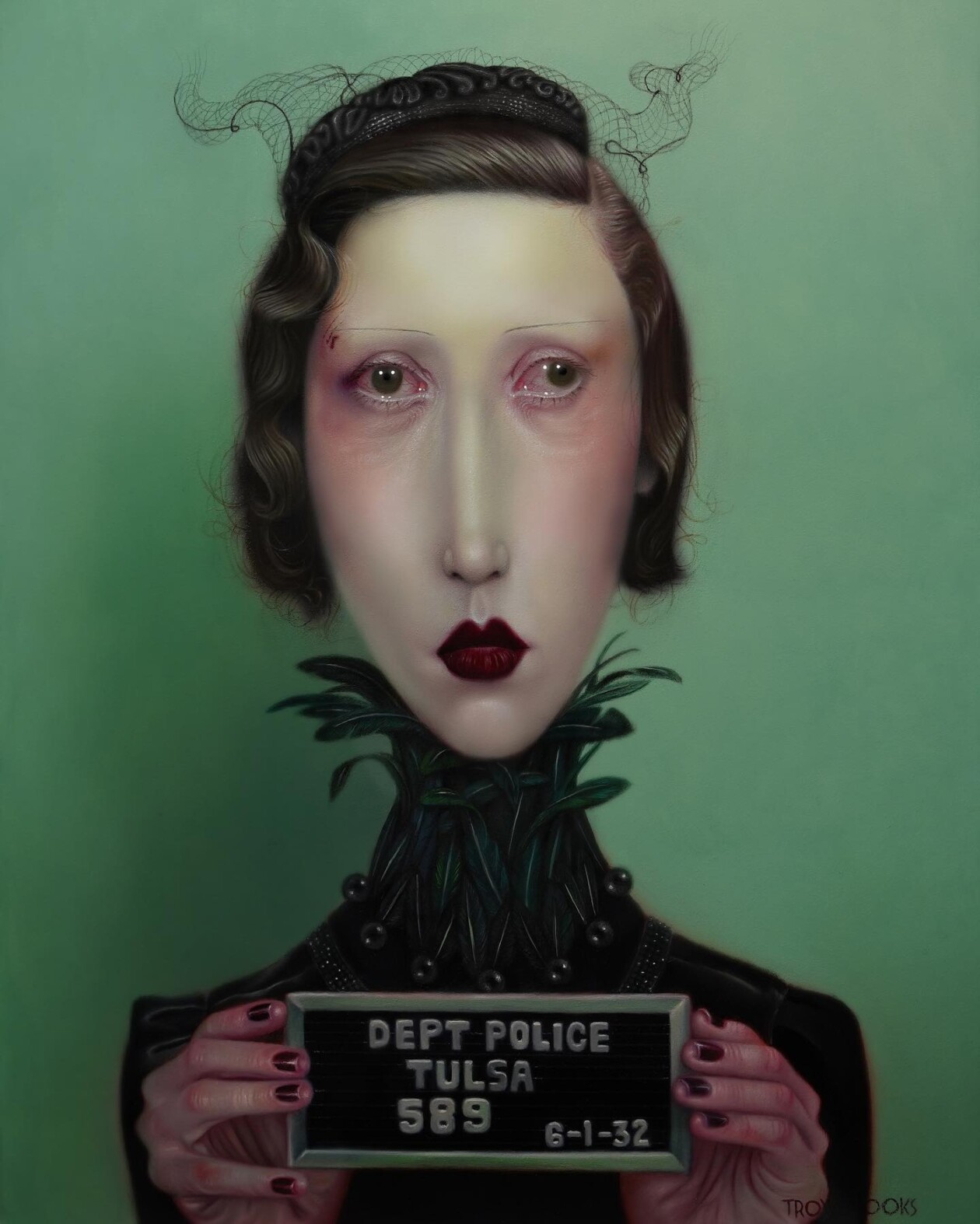 Troy Brooks's Elongated Female Portraits (2)