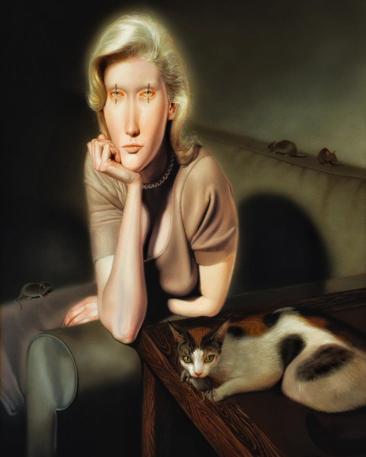 Troy Brooks's Elongated Female Portraits (3)