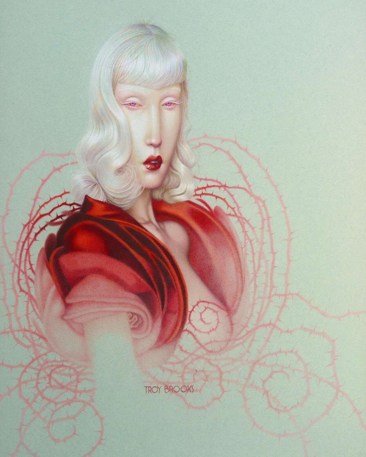 Troy Brooks's Elongated Female Portraits (4)
