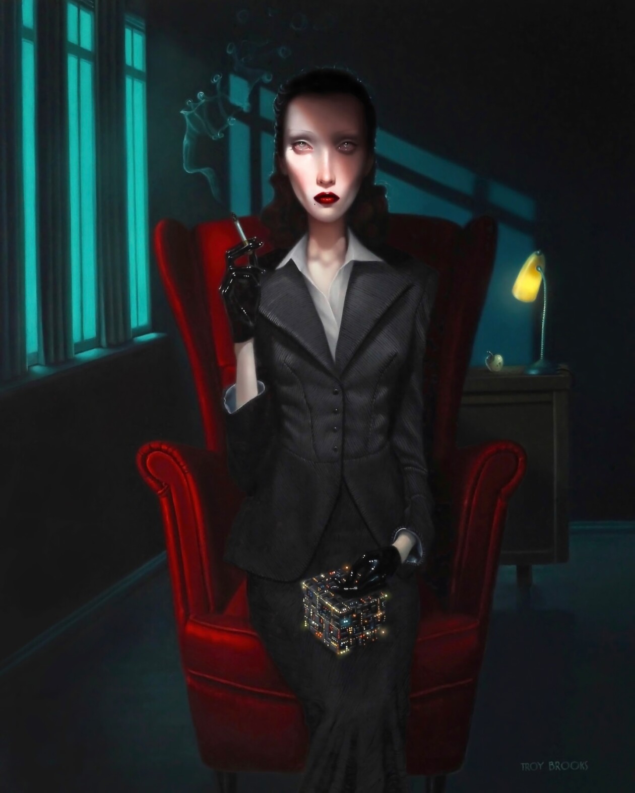 Troy Brooks's Elongated Female Portraits (8)