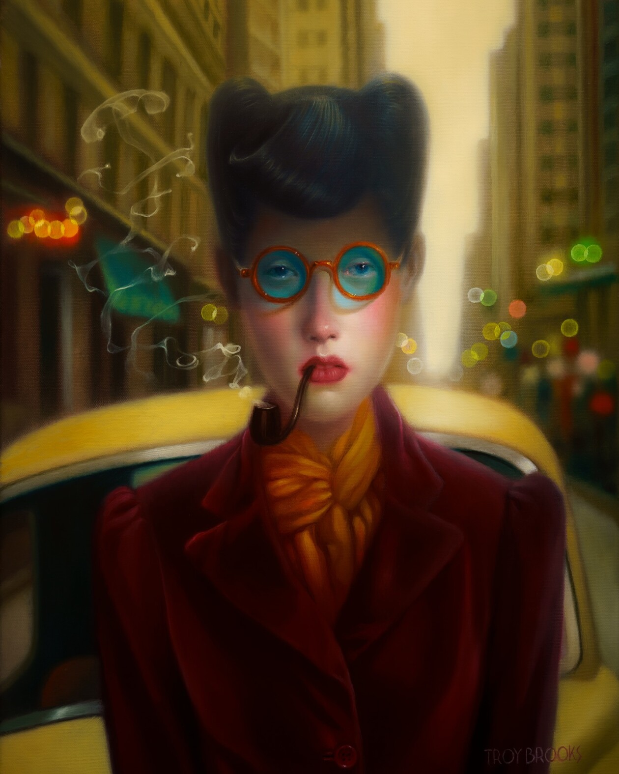 Troy Brooks's Elongated Female Portraits (9)