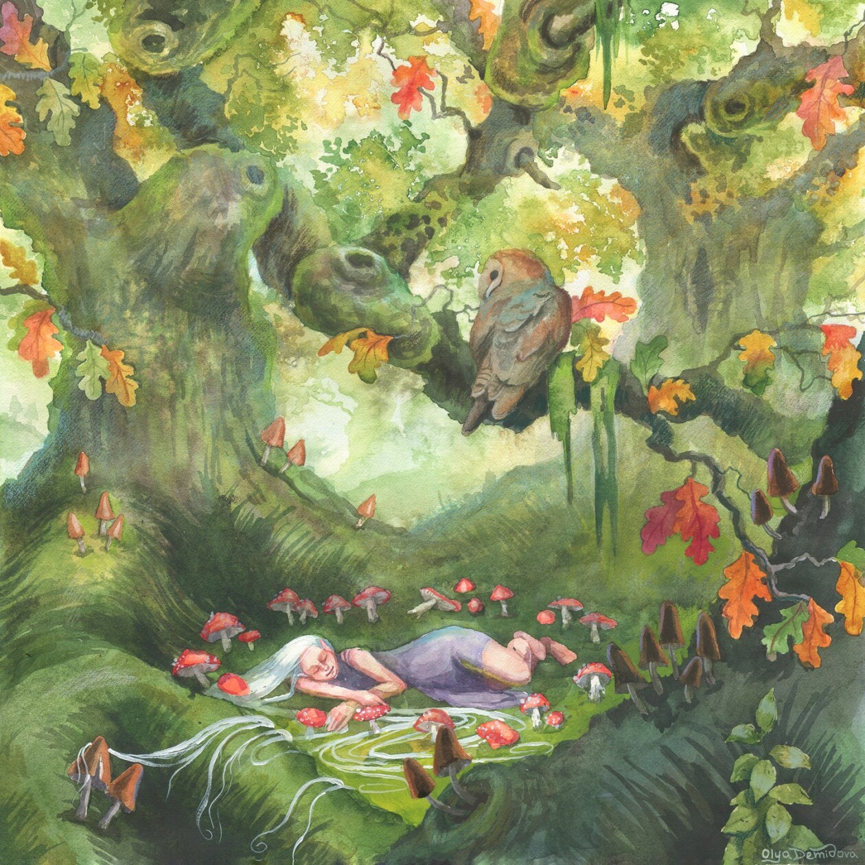 Fantasy Watercolor Illustrations By Olya Demidova (1)