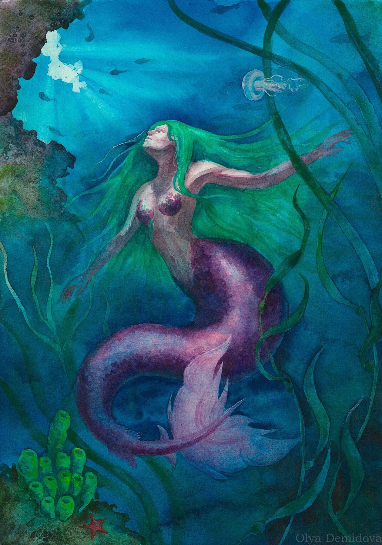 Fantasy Watercolor Illustrations By Olya Demidova (4)