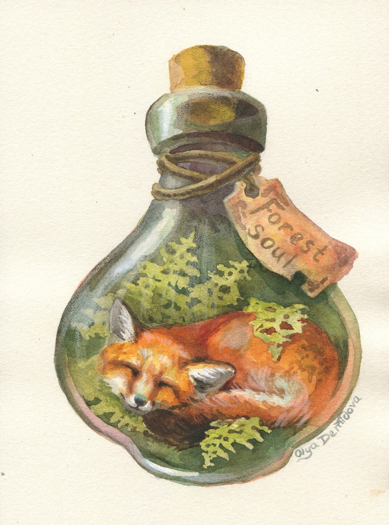 Fantasy Watercolor Illustrations By Olya Demidova (6)