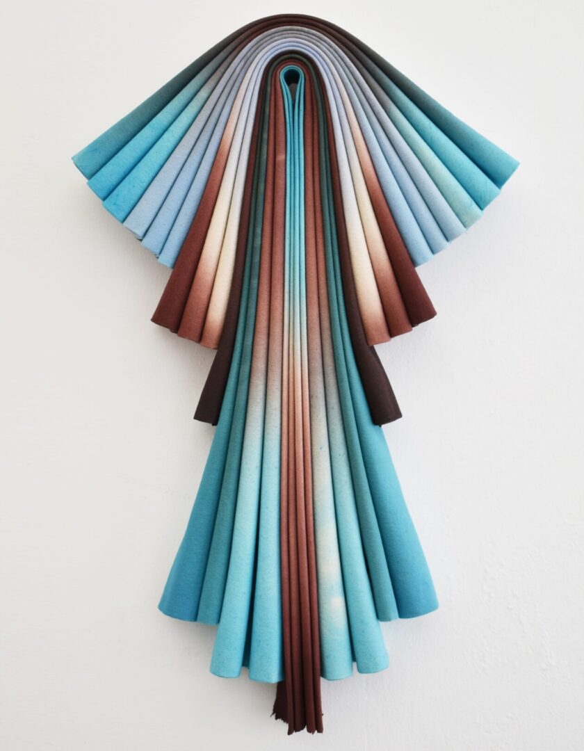 Folded Canvas Sculpture By Susan Maddux (1)