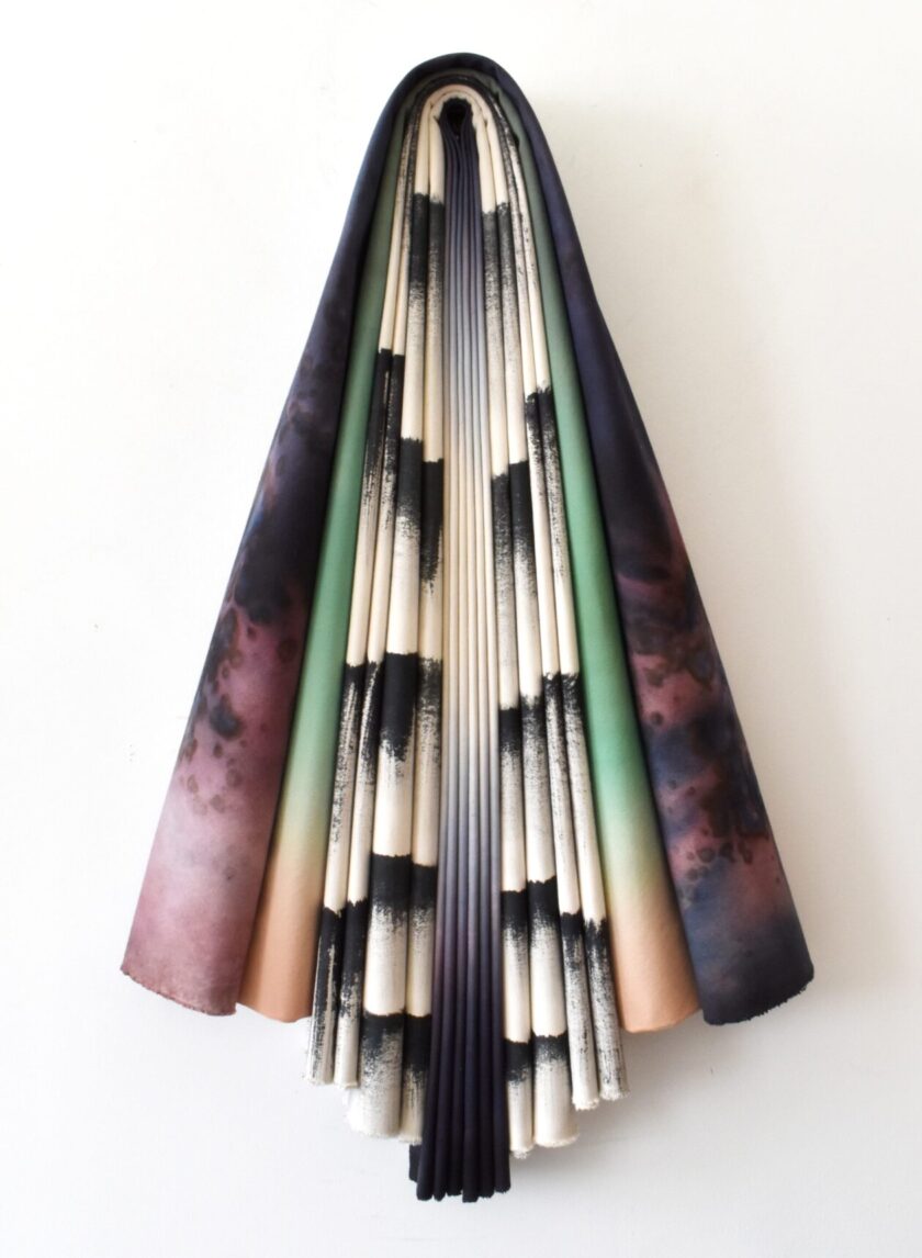 Folded Canvas Sculpture By Susan Maddux (4)