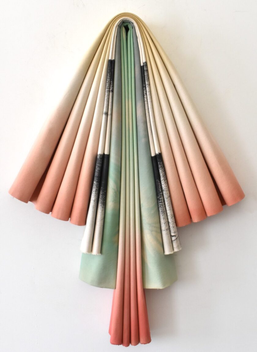 Folded Canvas Sculpture By Susan Maddux (5)