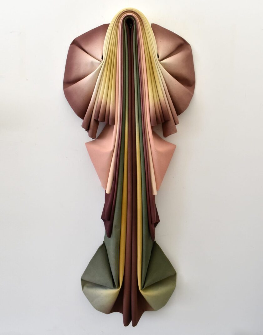 Folded Canvas Sculpture By Susan Maddux (7)