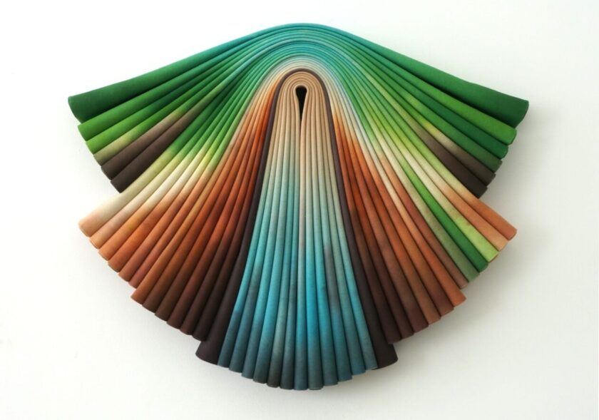 Folded Canvas Sculpture By Susan Maddux (8)