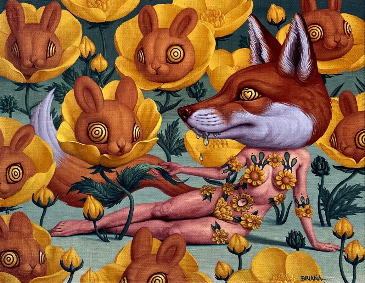 Briana Hertzog Hybrid Creatures In Symbolic Oil Paintings (2)