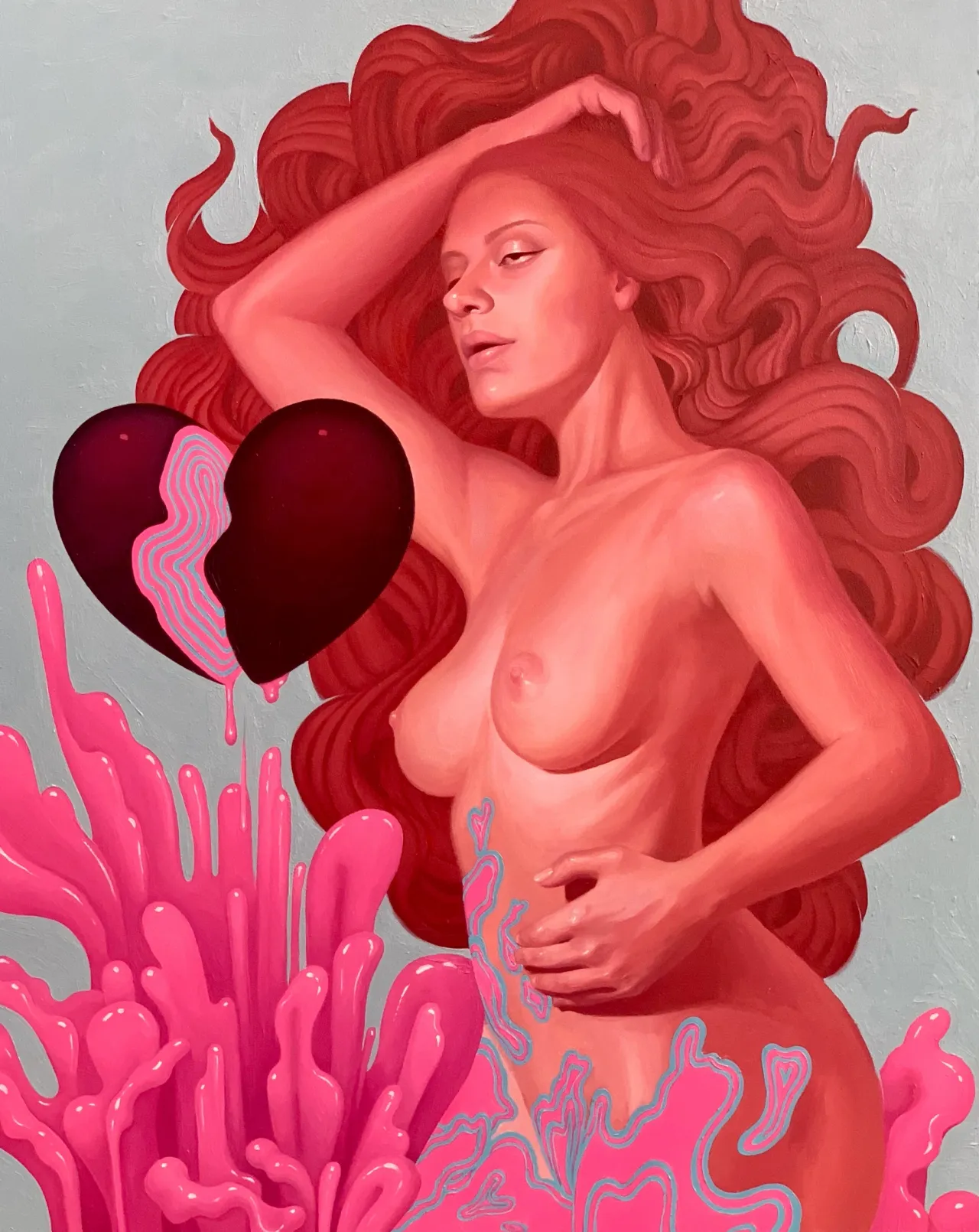 Briana Hertzog Hybrid Creatures In Symbolic Oil Paintings (2)