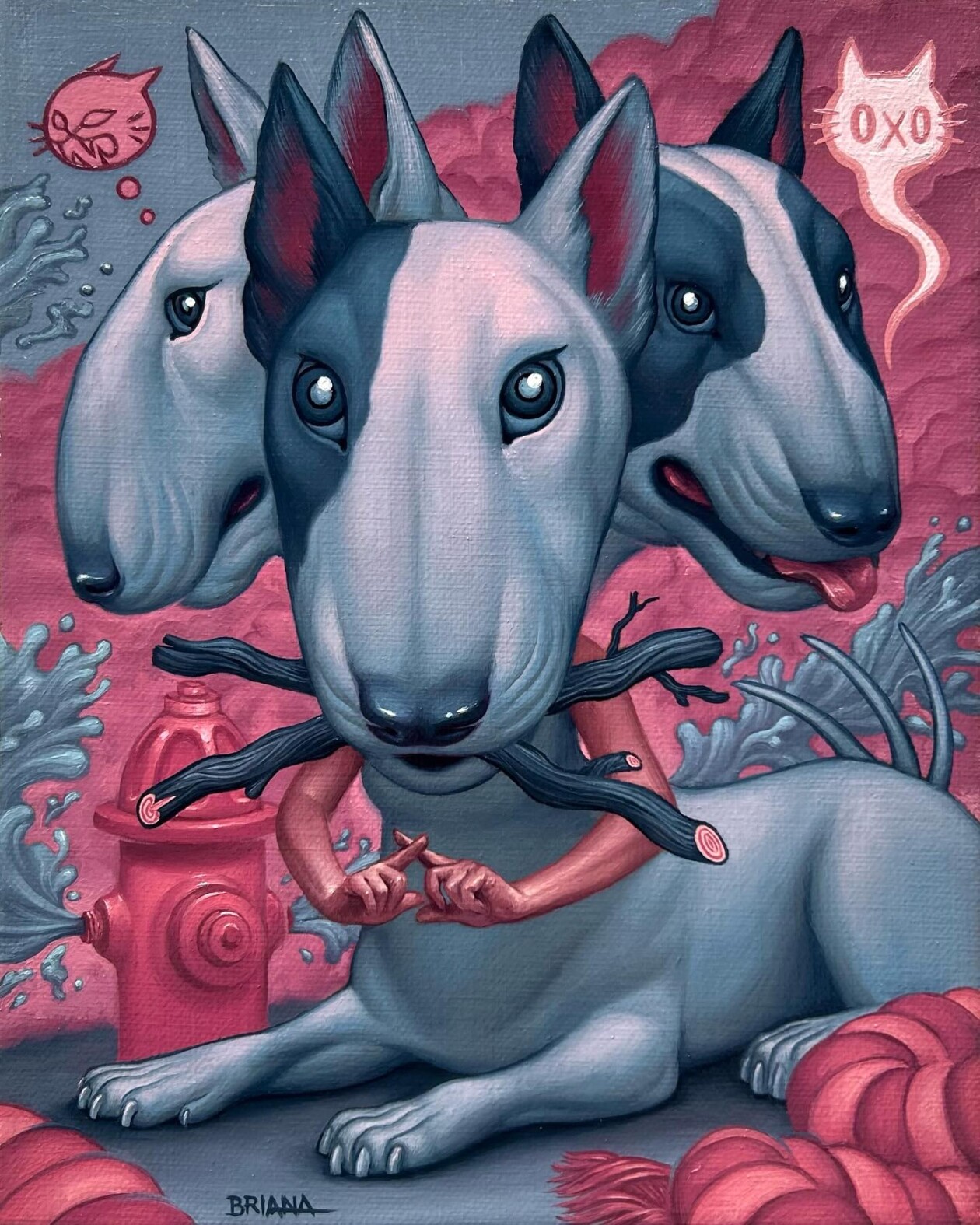 Briana Hertzog Hybrid Creatures In Symbolic Oil Paintings (3)