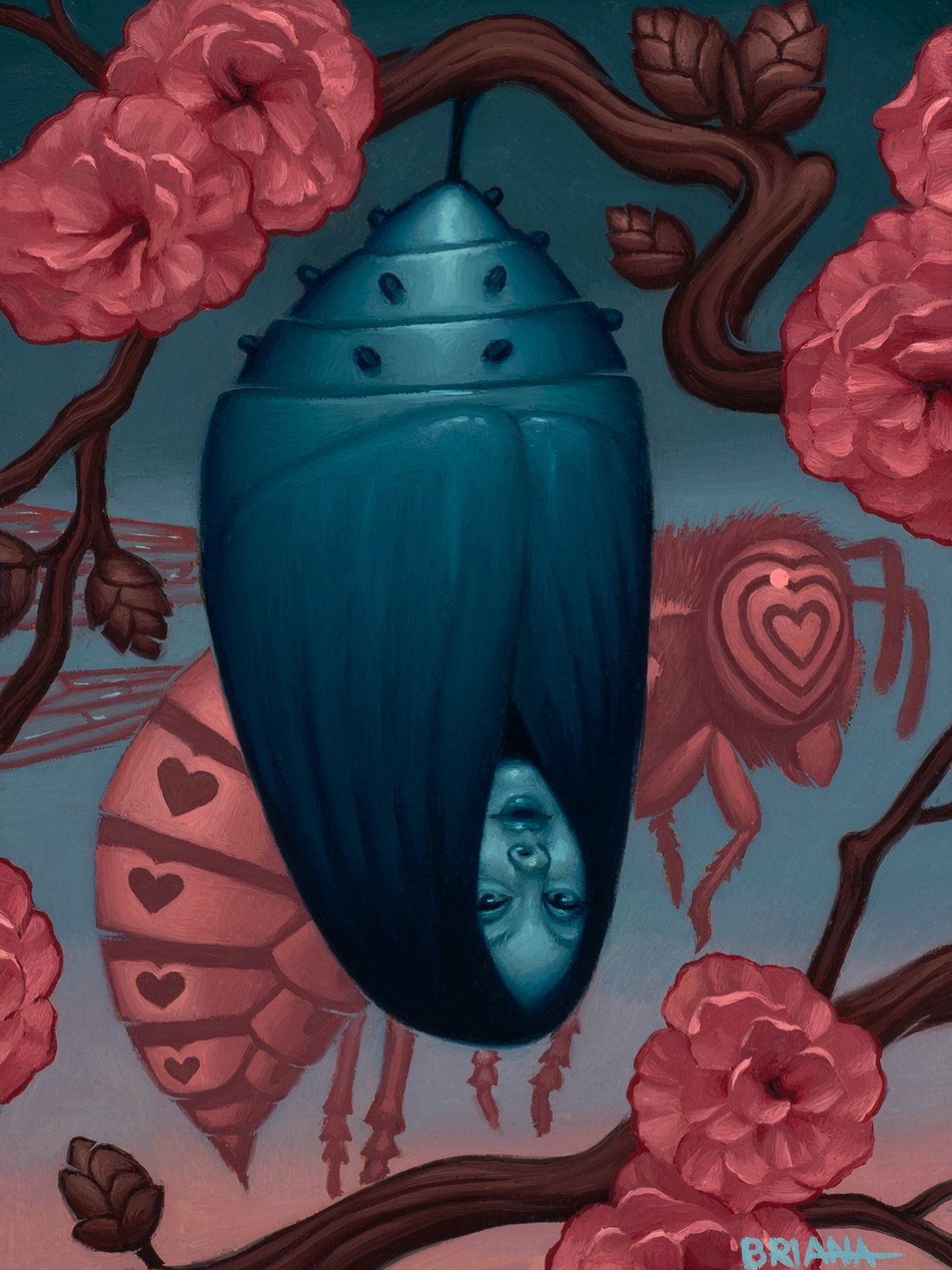 Briana Hertzog Hybrid Creatures In Symbolic Oil Paintings (4)
