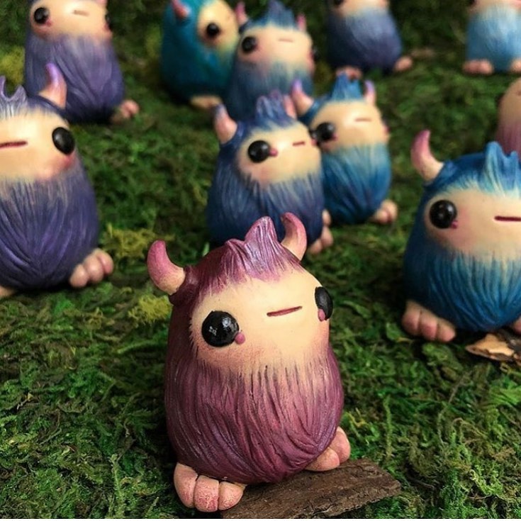Melissa Sue Stanley Woolbeast Forest Creature Sculptures (2)