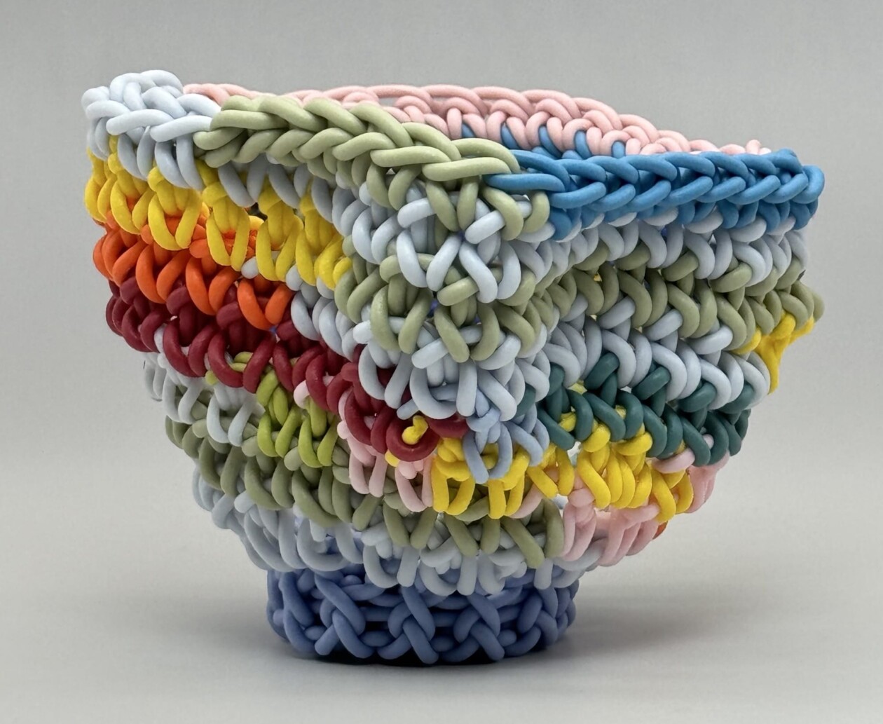 Jeremy Brooks Crocheted Porcelain Vessels (2)