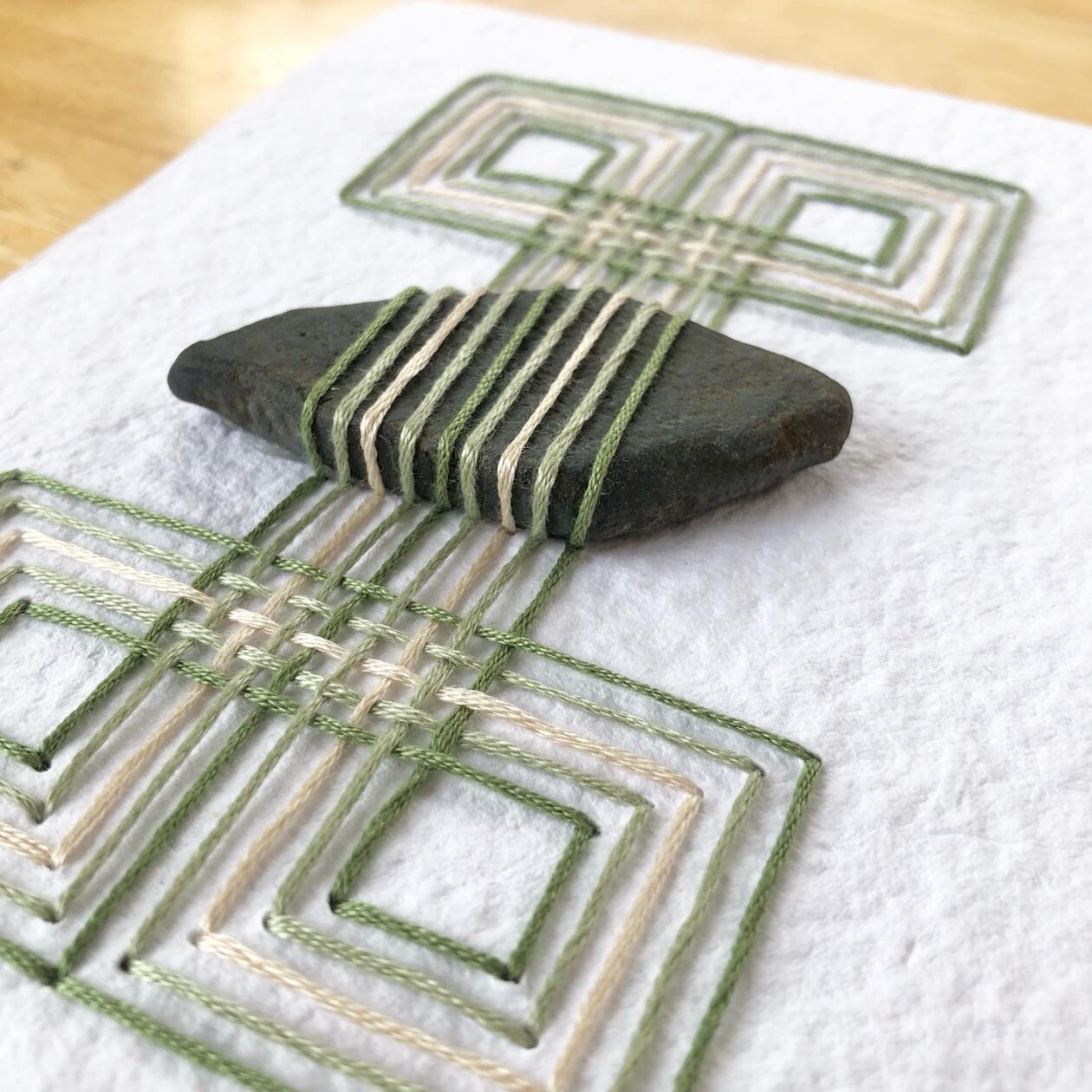 Natalie Ciccoricco Yarn Paper Collages (10)