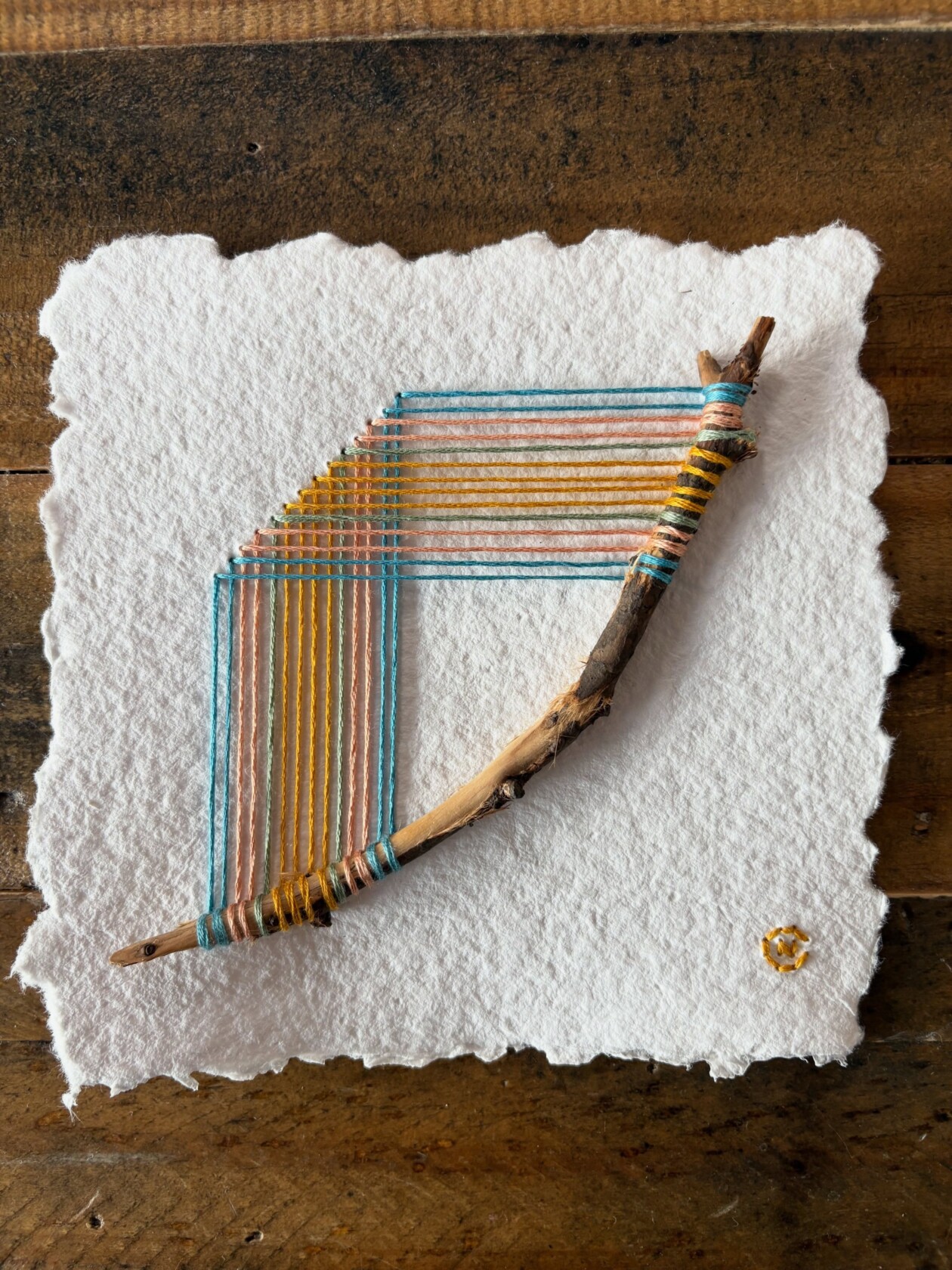 Natalie Ciccoricco Yarn Paper Collages (12)