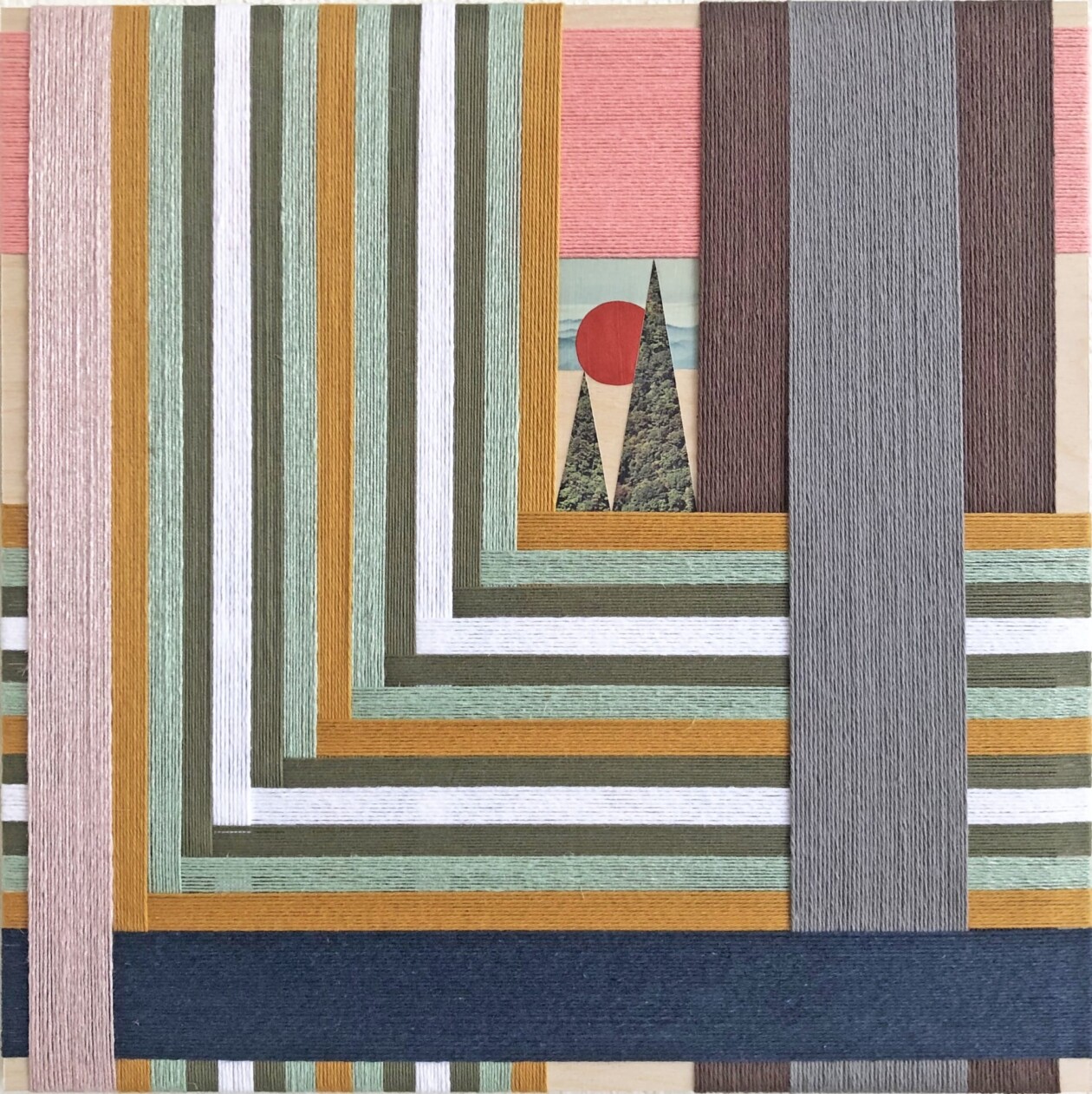 Natalie Ciccoricco Yarn Paper Collages (2)