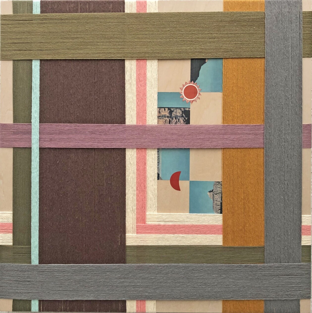 Natalie Ciccoricco Yarn Paper Collages (3)