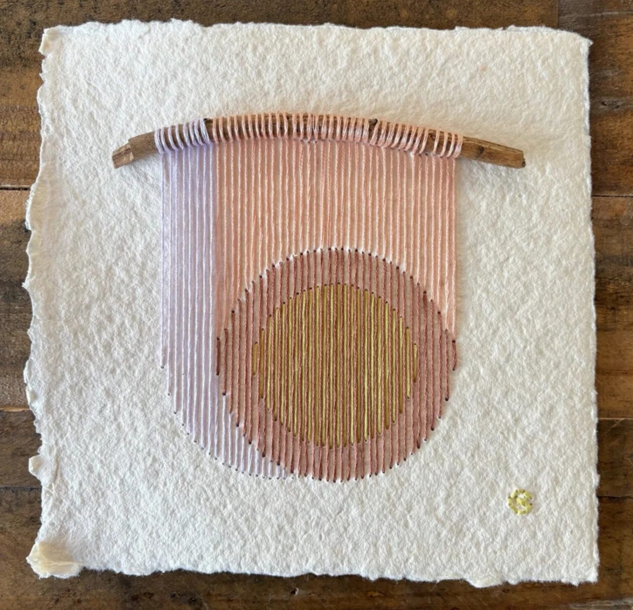 Natalie Ciccoricco Yarn Paper Collages (5)