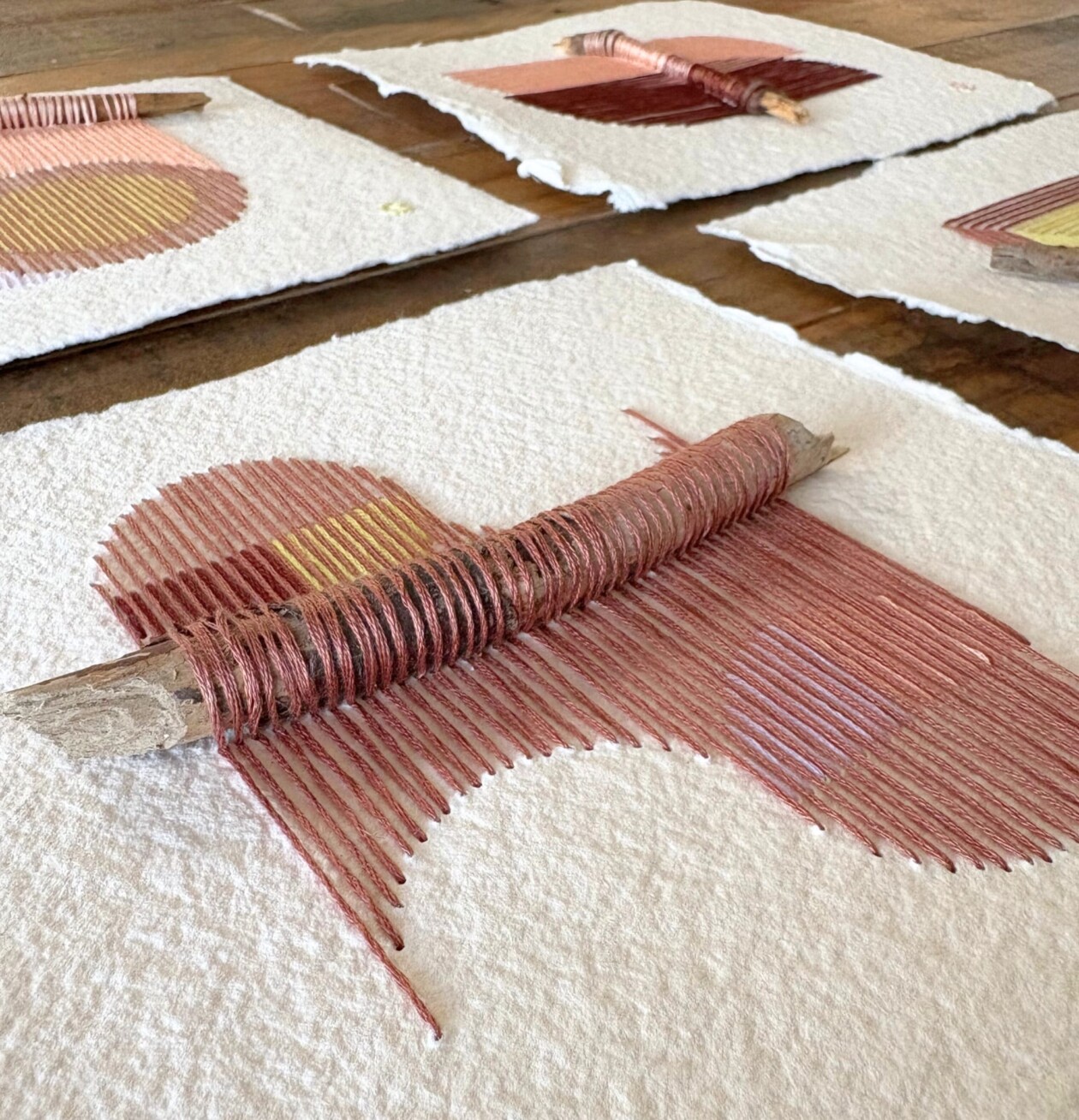 Natalie Ciccoricco Yarn Paper Collages (7)